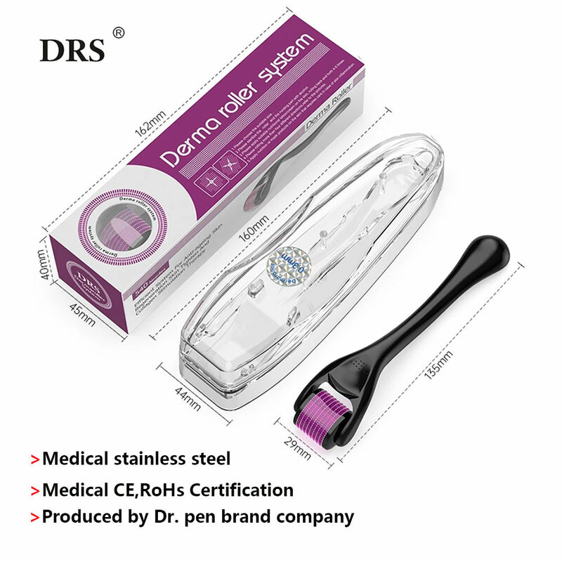 Drs 540 Door Dr. Pen Microneedling Roller Micro Naald Mesotherpy Derma Roller Voor Thuisgebruik Huidverzorging, Baard En Haargroei
