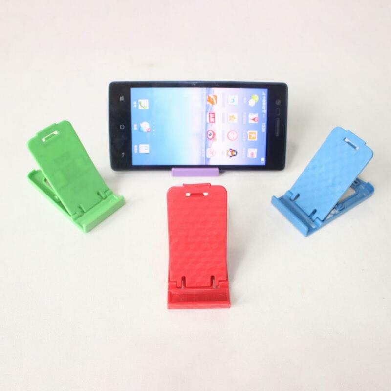 Mini Opvouwbare Plastic Universele Telefoonhouder Desktop Tafelstandaard Beugel Voor Iphone 13 Pro Bureaubeugel Draagbare Standaard