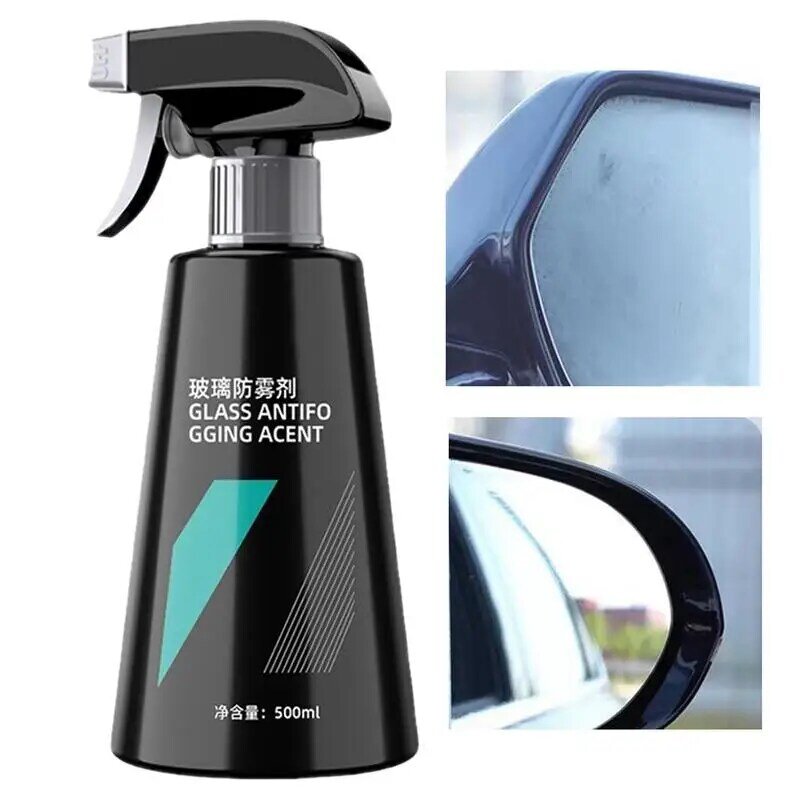Car Windshield Window Cleaner Car Glass Anti Fog Rainproof Agent Auto Anti-Rain Agent Waterproof Rainproof Anti-fog Spray 500ML