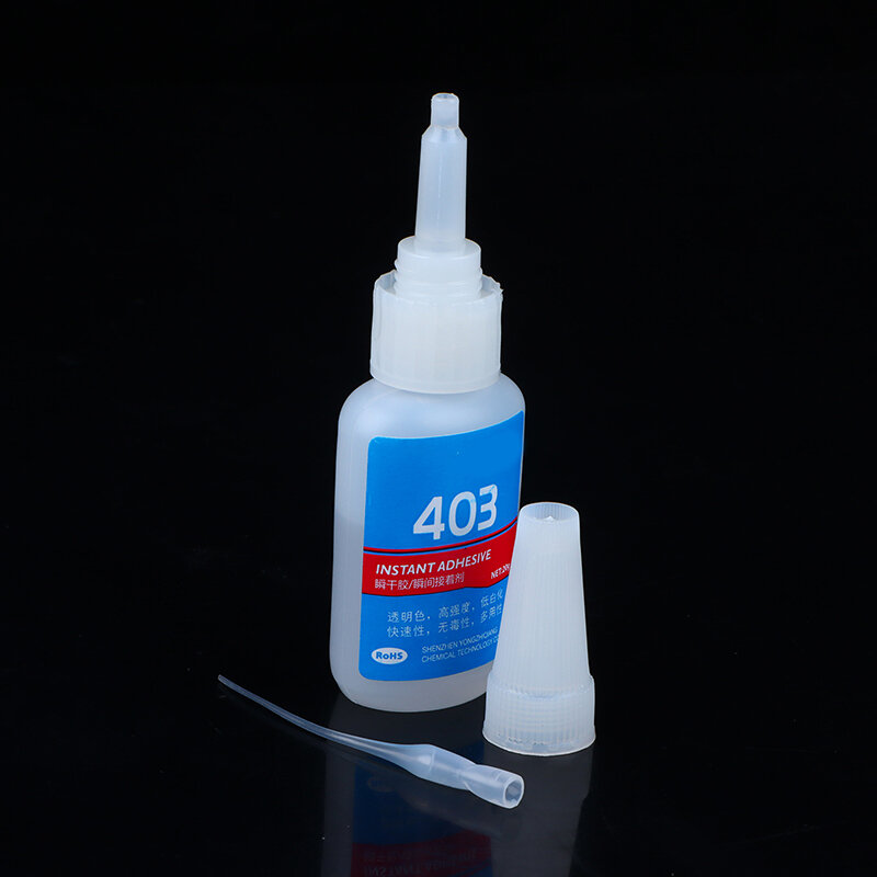 1Pc 403 colla adesiva siliconica ad asciugatura rapida incollaggio adesivo istantaneo in gomma 20G con applicatore accessori per insegne al Neon a Led
