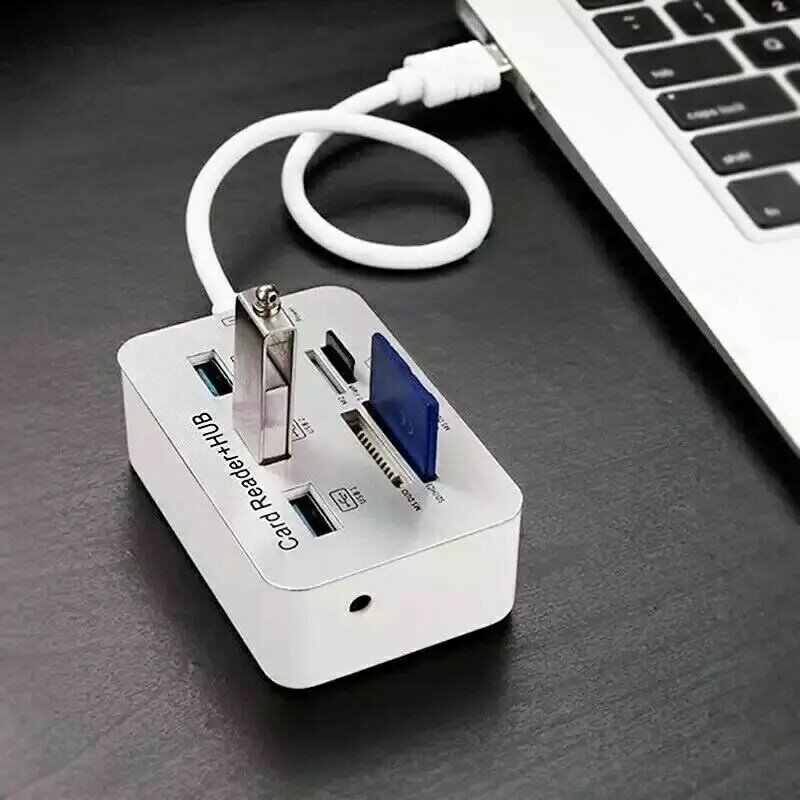 3-портовый КОНЦЕНТРАТОР USB 3,0, адаптер, высокоскоростной мини-разветвитель для ПК, ноутбука, ноутбука, приемник