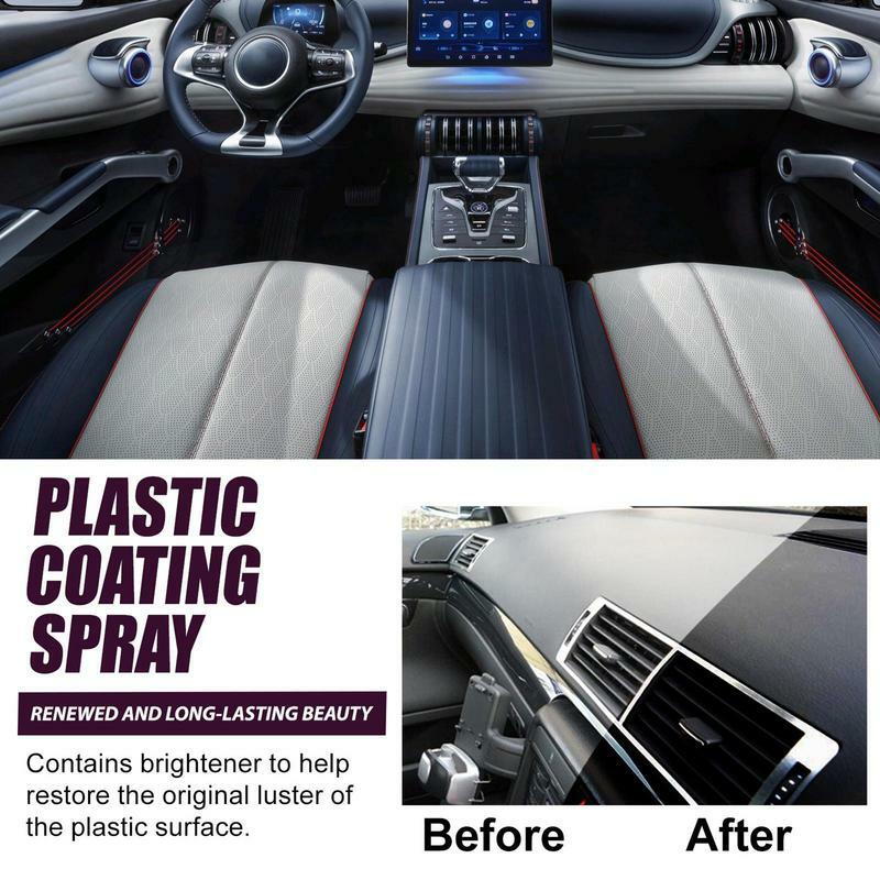120ml Car Interior Cleaner Spray Multipurpose Plastic Coating Spray interior car cleaner Interior Cleaner Dry Cleaning Agent