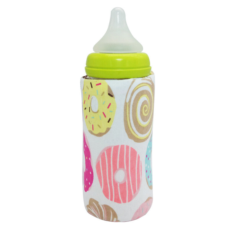 Tas penghangat botol susu bayi, aksesori bayi penghangat botol susu USB berinsulasi