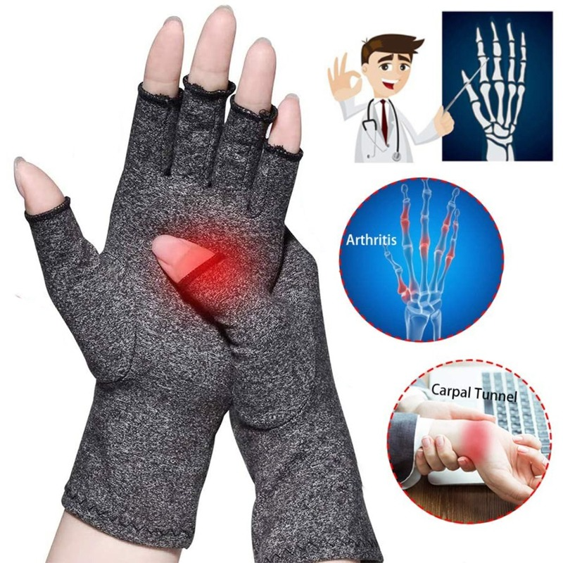 1คู่ถุงมือข้ออักเสบสายรัดข้อมือผ้าฝ้ายร่วม Relief มือรั้งผู้หญิงผู้ชาย Therapy สายรัดข้อมือ