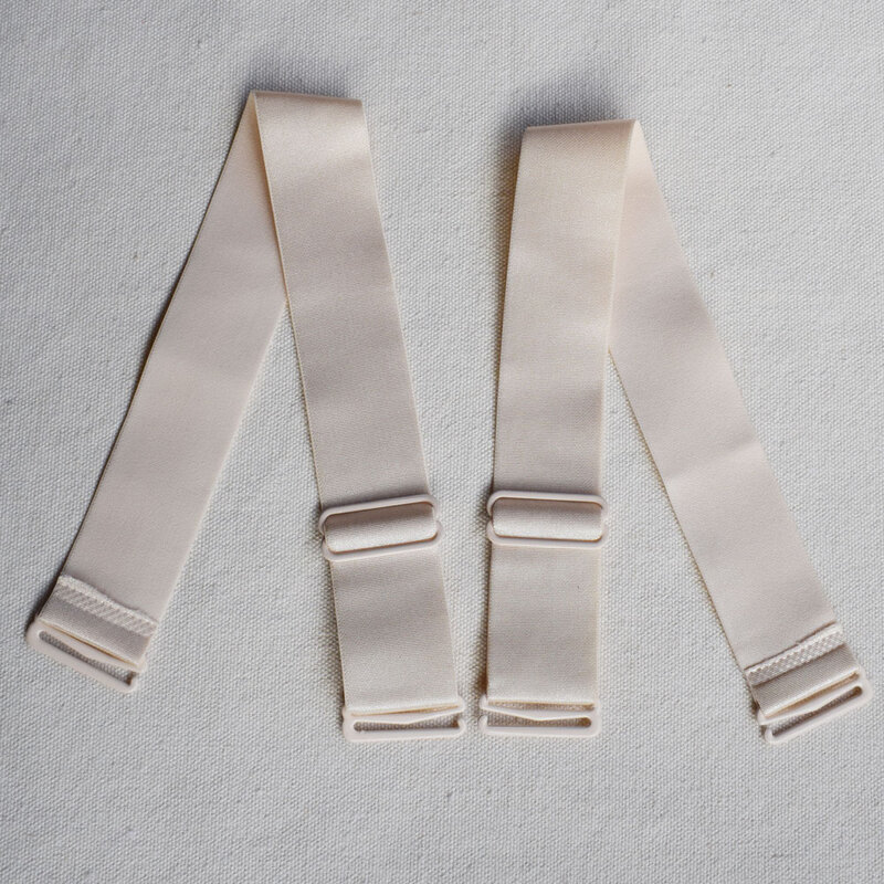 Bra bahu wanita, aksesori Lingerie tali pengganti 30mm lebar elastis dapat dilepas Multi Warna