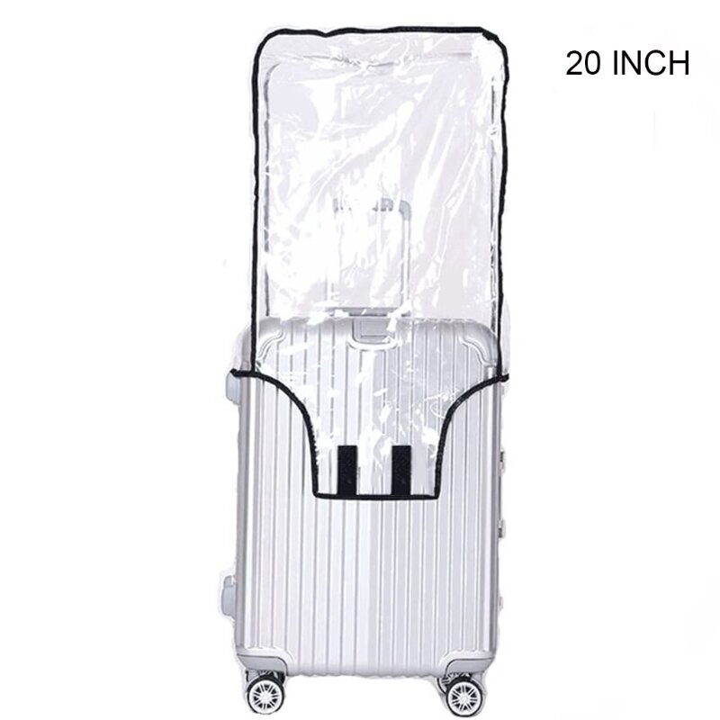 M2ea limpar pvc mala capa protetores 18 20 22 24 26 28 30 Polegada pvc transparente viagem bagagem protetor para continuar