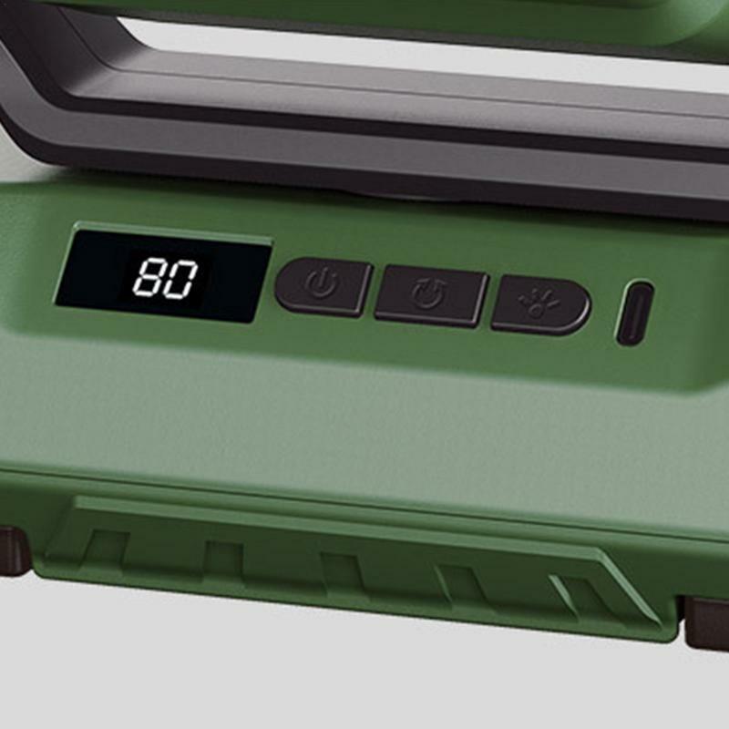 Ventilador portátil con linterna Led para acampada, ventilador de escritorio USB, recargable, Personal, batería, 3 velocidades