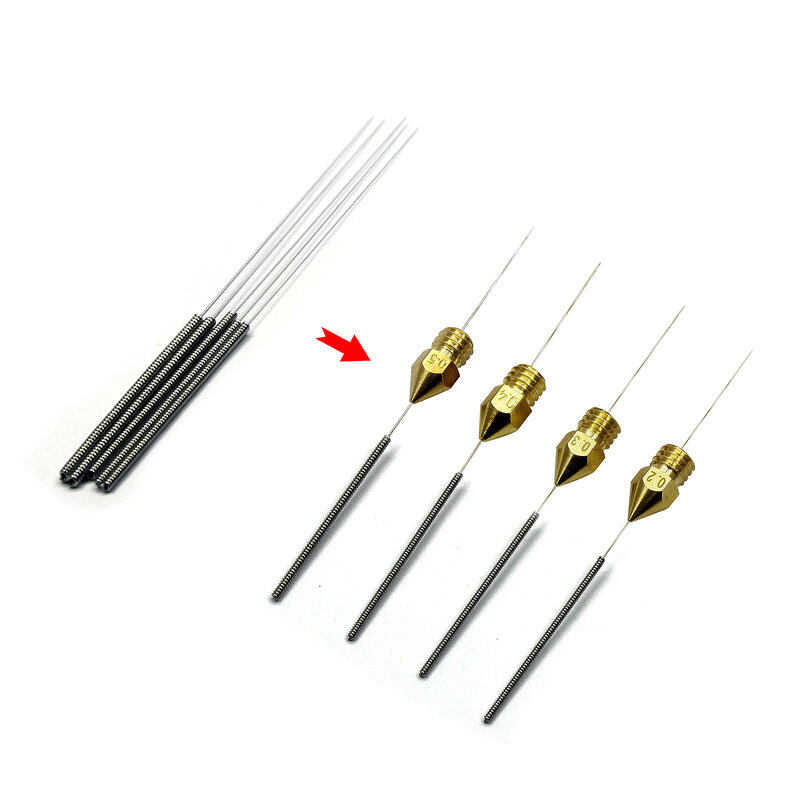Stainless Steel Nozzle Cleaning Needles Tool 1.0/0.8/0.6/0.5/0.4/0.35/0.3/0.25/0.2/0.15.Drill For V6 Nozzle 3D Printers Parts