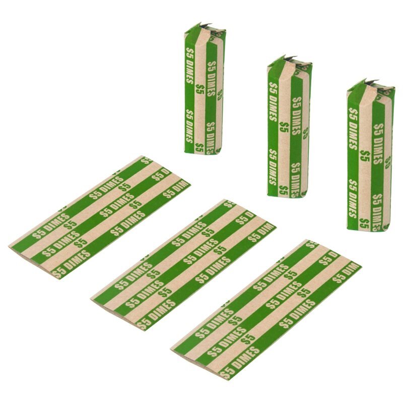 Coin Wrappers Assorted  Preformed Coin Rolls Wrappers for All Coins Including 100 Quarter and 50 of Each Penny, bottega bag