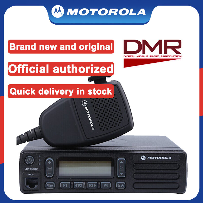 Motorola Xir 디지털 워키토키, 휴대용 자동차 라디오, UHF, VHF, CM300D, M3688, DM1600, DEM400