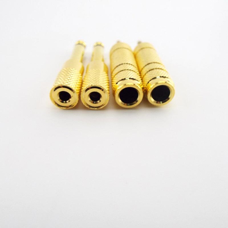 모노 오디오 마이크 어댑터 컨버터 Aux 케이블, 금도금 s1, 6.5mm 암에서 3.5mm 수컷 잭 3.5 암에서 6.35mm 수컷 플러그