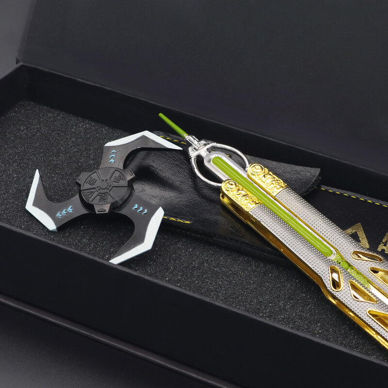 Apex ATIONS End Heirloom Weapon Model Gift Box, ArcStar Butterfly Knife, Wraith Kunai, Bangalore, Bloodhound Raven, Bite Toy for Kids, New