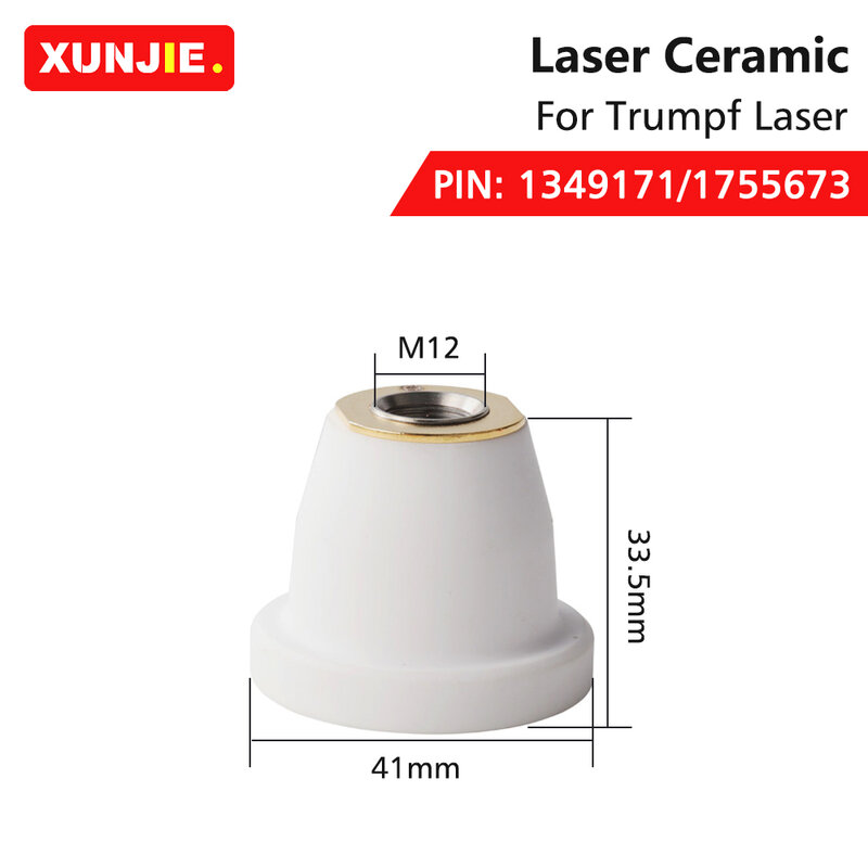 XUNJIE TR portaugello in ceramica Laser 1349171/1755673 2D M12 materiali di consumo per macchine da taglio Laser in metallo