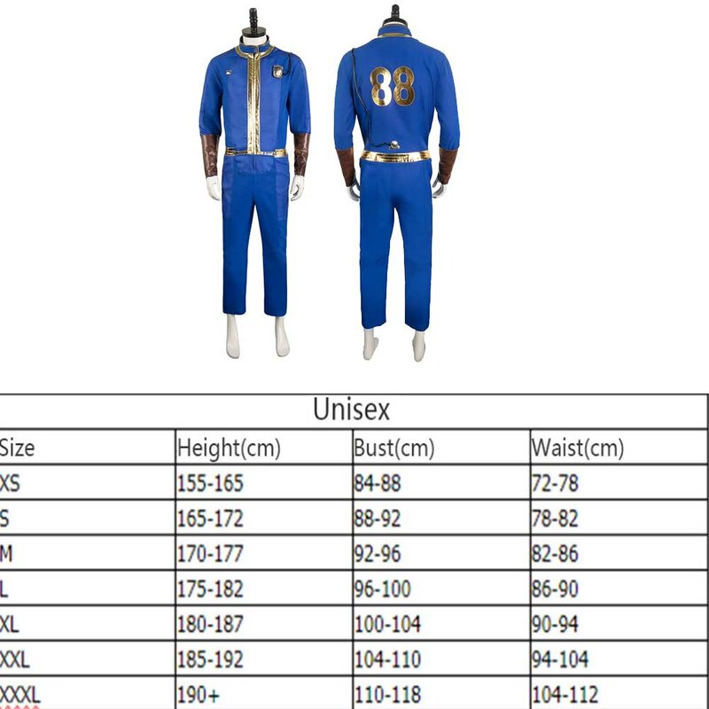 Gioco Fall Cos Out No.88 Vault Cosplay Men tuta adulto Unisex body Outfit Fantasy Halloween Carnival Party Roleplay Suit
