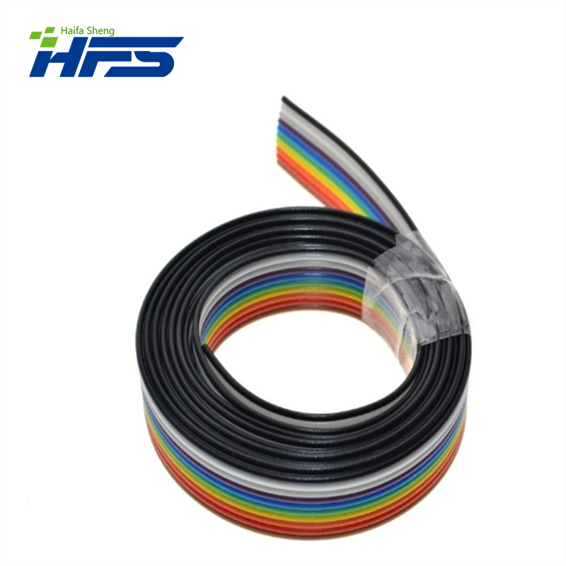 1 metr 1.27mm rozstaw 10 sposób 10P płaski kolor tęczowy przewód kabel taśmowy do PCB DIY 10 WAY Pin