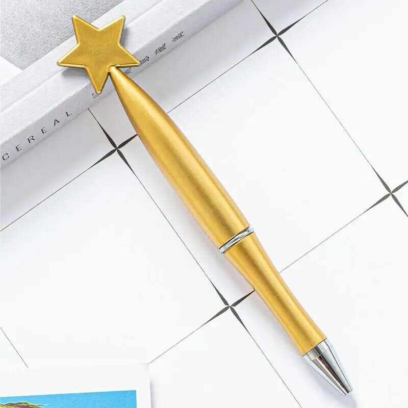 Długopisy z gwiazdkami w kształcie gwiazdy długopisy do pisania Kawaii słodkie gwiazdy z płynnym przepływem atramentu i jasnymi kolorami do szkoły biurowej