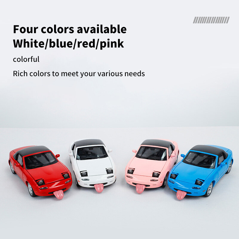 1:32 MX5 MX-5 Supercar Alloy Die Cast Toy Car Model Sound And Light Pull Back Children's Toy Collectibles Birthday Gift