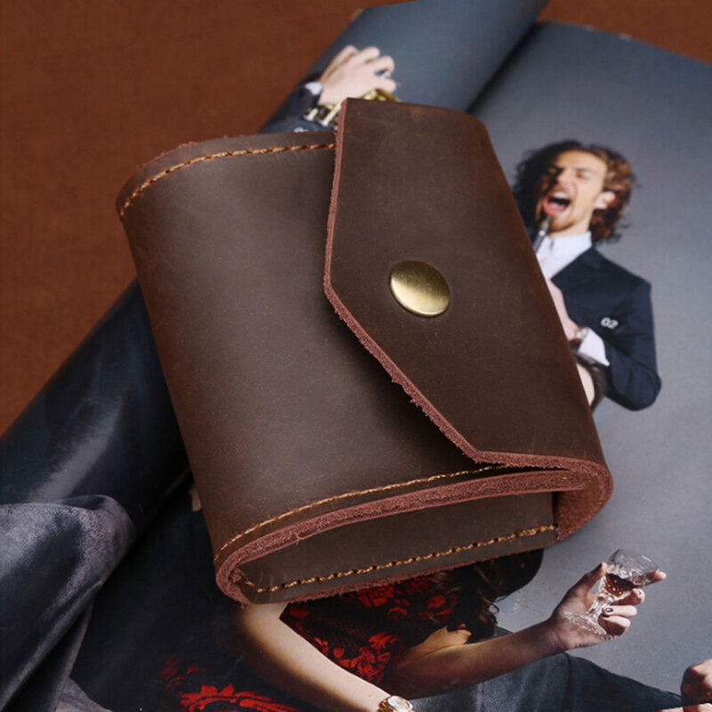 Модный кожаный кошелек для женщин и мужчин, многофункциональный кожаный кошелек для мелочи, кошелек для карт, кошелек для мелочи, чехол для ключей 2023