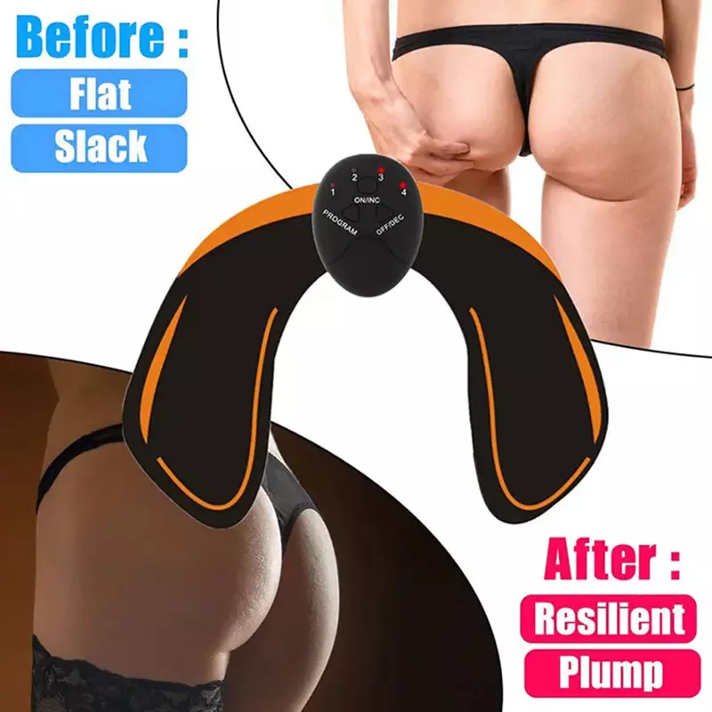 6 Modi Ems Hip Trainer Spierstimulator Bil Lifting Massage Machine Abs Fitness Butt Lift Toner Trainer Intensiteit Stimulator