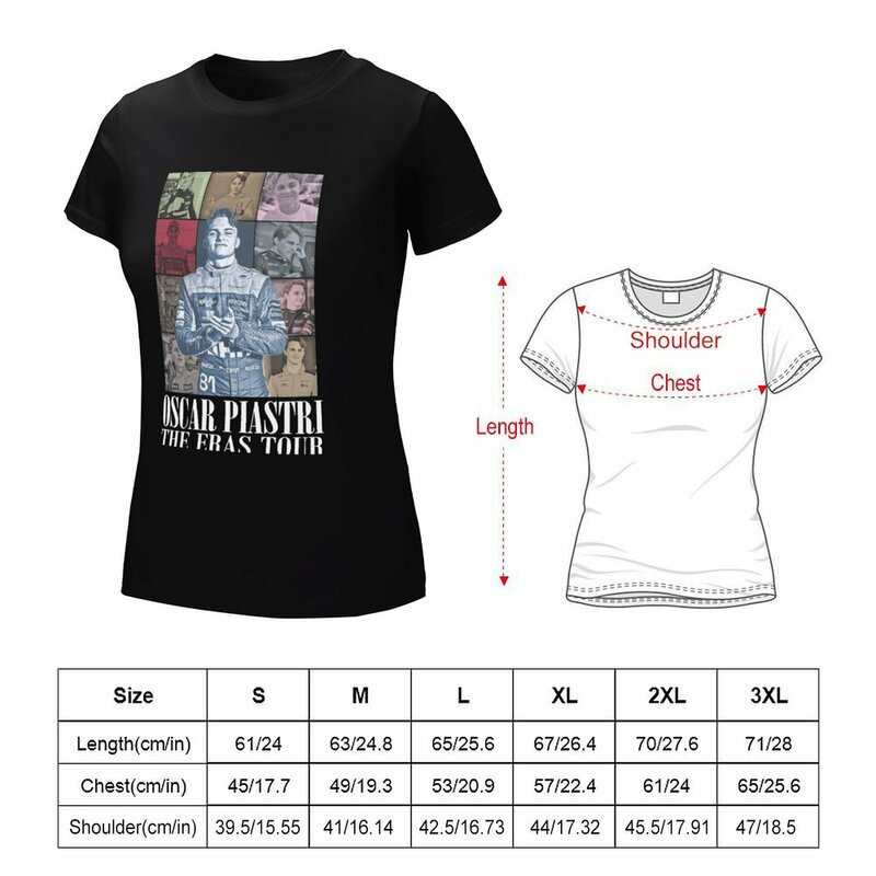 Oscar Piastri The Eras Tour t-shirt funny top camicie da allenamento oversize per donna