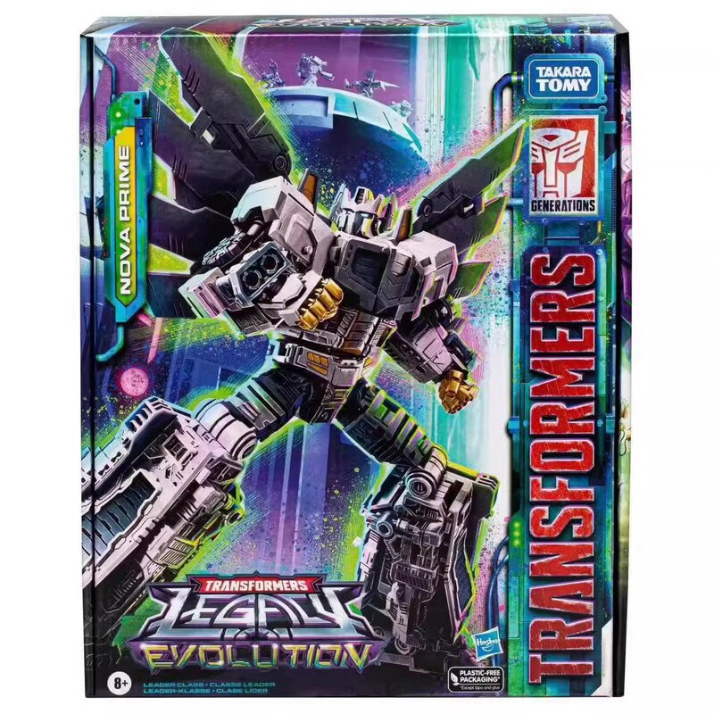 Transformers Legacy Evolution Leader Nova Prime figura de acción Original, modelo coleccionable, Hobby Robot, regalos de juguete, 18cm, en Stock
