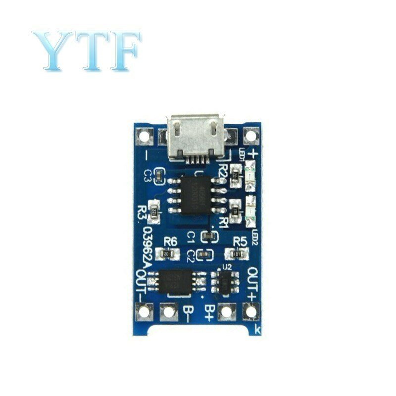 18650 lithium battery 3.7V 3.6V 4.2V lithium battery charging board module 1A overshoot and over discharge protection for tP4056