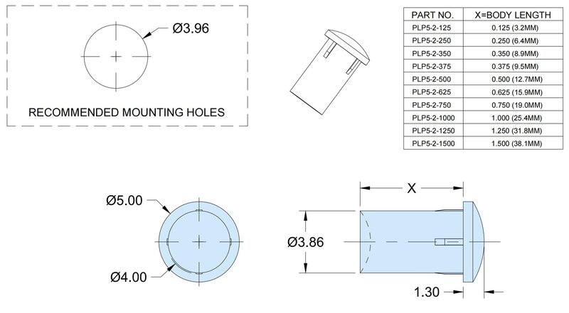 Guide de lumière de PLP5-2 de tuyau léger mené par plastique clair de RoHS de guide de lumière de 1000PCs 4mm