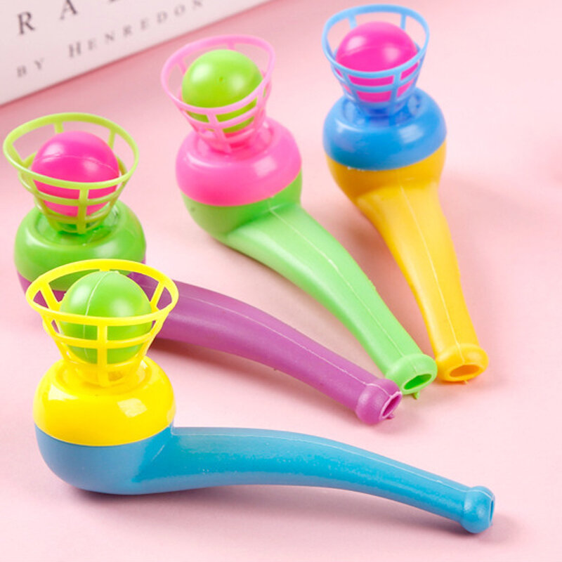 2Pcs Suspended Blow Pipe Blow Ball Rod Board Game for Children Balance Training Floating Blowing Ball Board Game Family Kids Toy