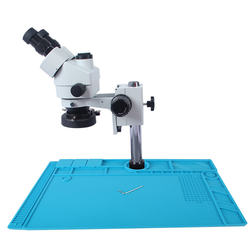 Aluminium Legierung Pad Mikroskop Festen Basis Wärmedämmung Silikon Pad Mikroskop Stehen Basis Für PCB Motherboard Reparatur