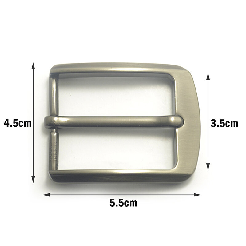 35 mm Zinc Alloy Men's Casual Belt Buckle End Bar Heel Buckle Single Pin Buckle