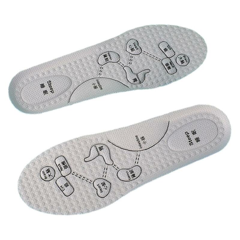 Foot Acupressure Insole Sports Insoles Breathable Insoles Sweat Foot Deodorant Shock Cushion Support Insole Arch Absorbing L4b9