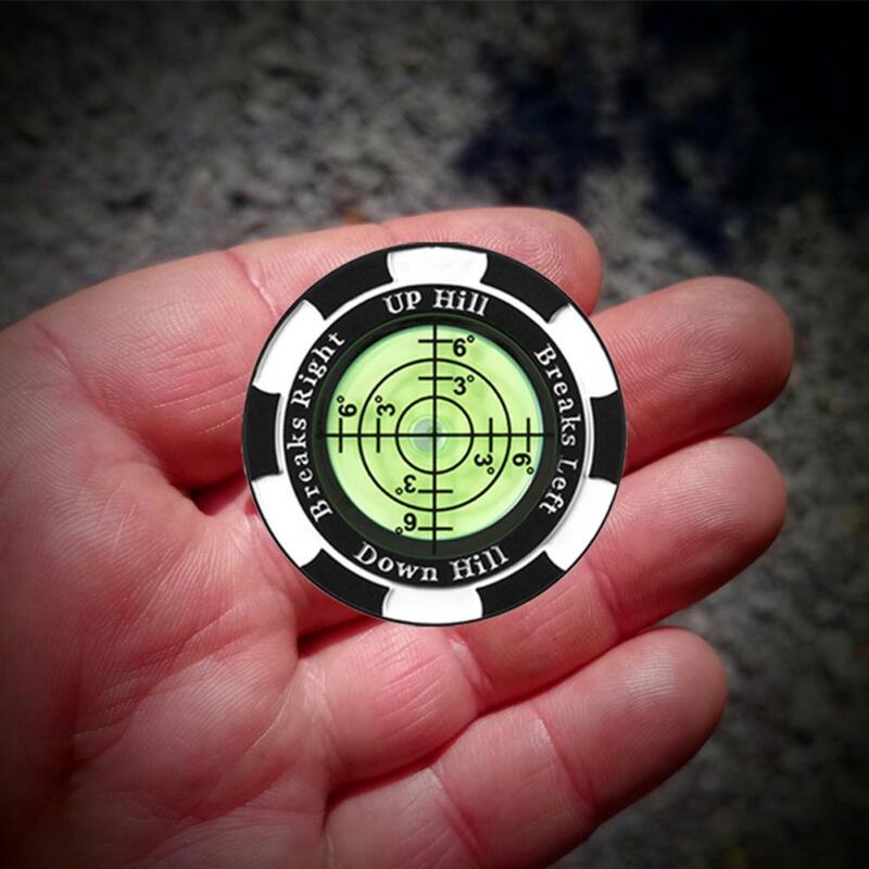 Golf Ball Marker with High Precision Putting Green Reader Plastic Golf Marker Clip Green Reading Training Aid 골프용품