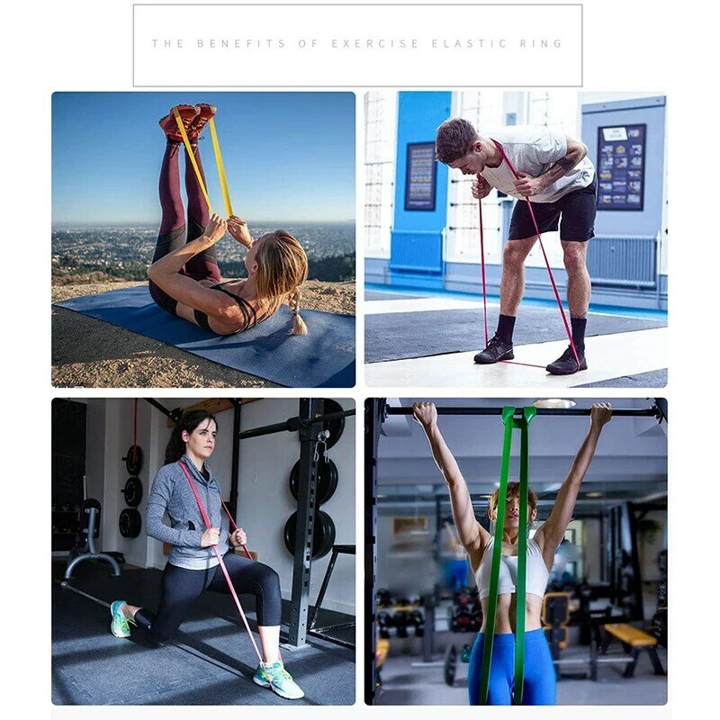 Unisex Fitness Elástico Elástico, Puxar Bandas, Loop de Resistência, Conjunto de Energia, Home Gym, Workout Expander, Treinamento de Força