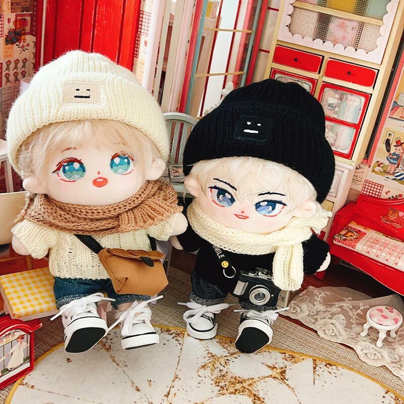 Muñeca IDol de algodón de felpa para niños, muñeco de peluche Kawaii, sin atributos, colección de Fans, regalos, 20cm