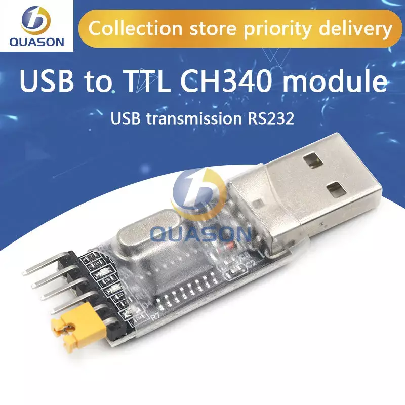 USB To TTL Chuyển Đổi UART Mô Đun CH340G CH340 3.3V 5V Có Công Tắc