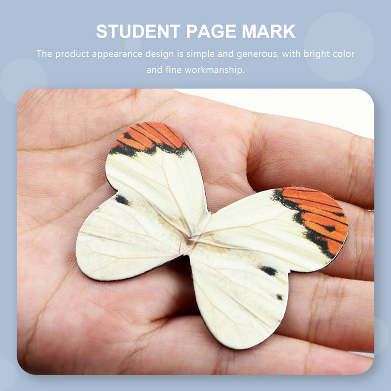 Marcapáginas magnético con forma de mariposa para niños, soporte para libros, 16 piezas