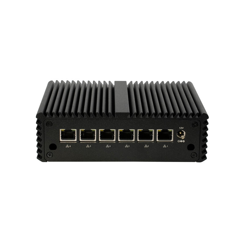 Spedizione gratuita Qotom pfSense Firewall 2.5G Router Core i3 10110U,i5 10210U,i7 10710U 6 porte i225-V Mini PC senza ventola AES-NI ESXi