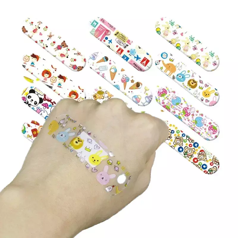 120pcs/set Cartoon Band Aid Wound Dressing Tape Strips Adhesive Bandages for First Aid Plaster Kawaii Patch Woundplast Cute