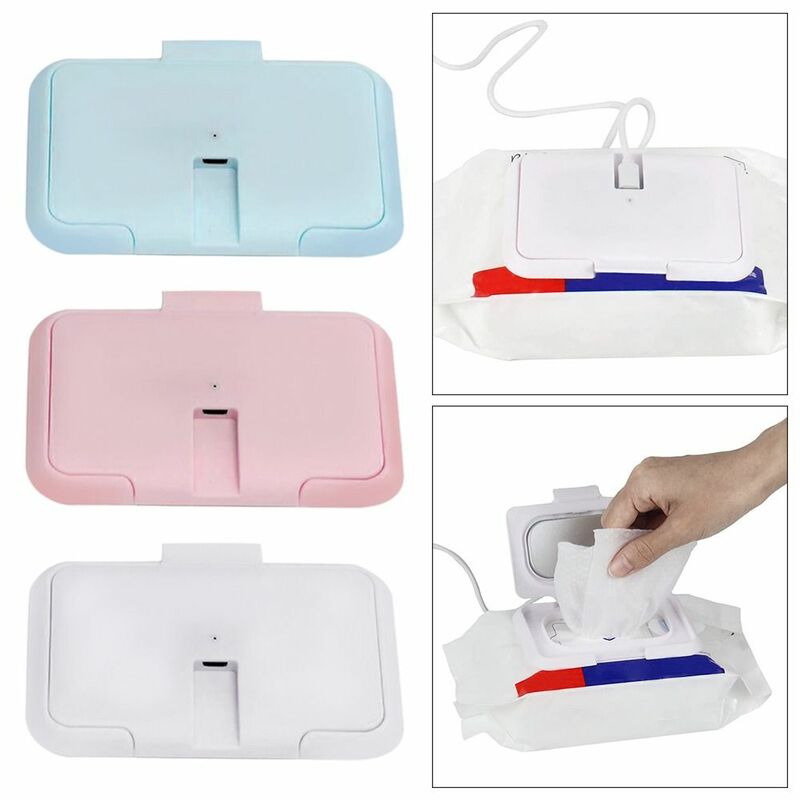Warm Wet Towel Heater Tissue Paper Warmer USB Mini Baby Wipes Heater Baby Wipe Warmer Napkin Heating Cover Wipe Heater