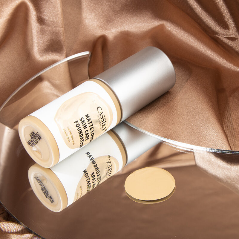Liquid Foundation 30ml Light Breathable Brighten Skin Oil Control Moisturizing Cosmetics Face Base Cream Cover Dark Circles
