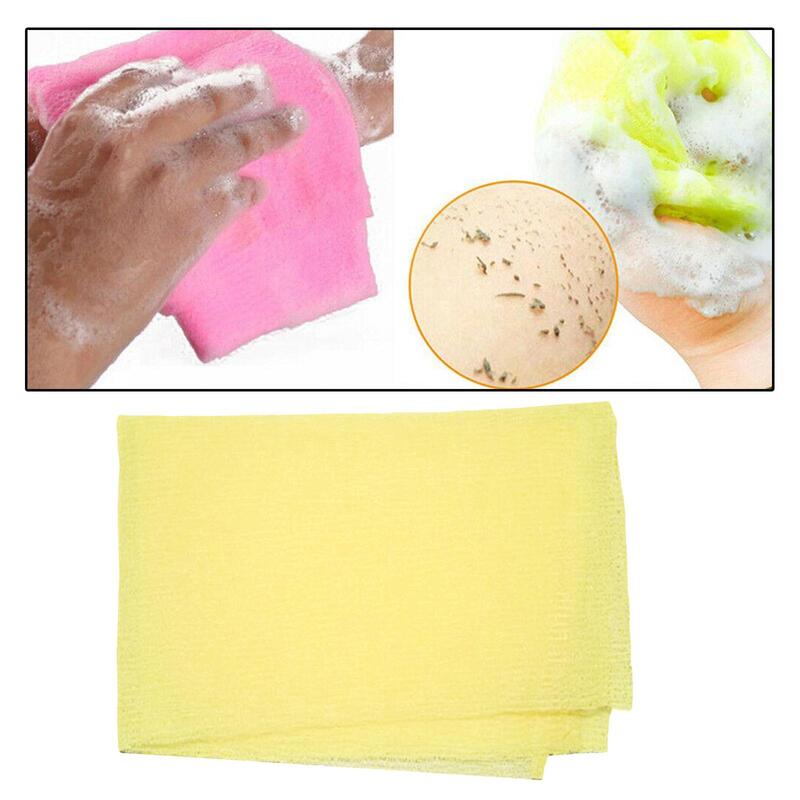 Nylon Bath Towel Cloth Japanese Body Shower Cleaning Scrubbers Massage