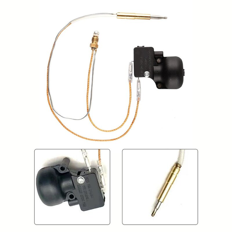 Tilt Switch Thermocouple Sensor Kit For Patio Heater Repair Length 350mm M8*1 Thermocouple Replacement Part