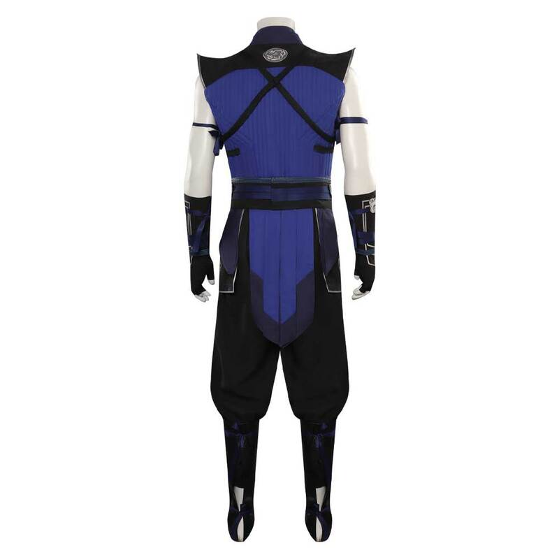 Disfraz de Mortal Kombat Sub-Zero para hombre, conjunto completo de máscara, chaleco, pantalones, disfraz, juego de rol, ropa de Carnaval de Halloween