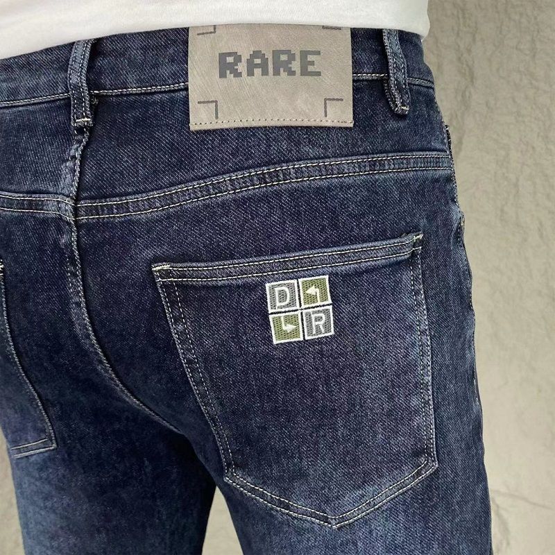 Nieuwe Harajuku Mode Trendy Lente Herfst Slim Fit Casual Jeans Voor Heren Vintage Taps Toelopende Kokerbroek Stretch Boyfriend Jeans