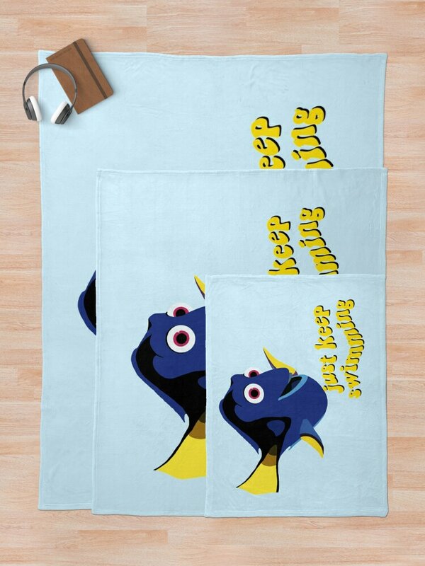 Dory Just Keep Swimming Throw Blanket anime bed plaid Furry Blanket Plaid