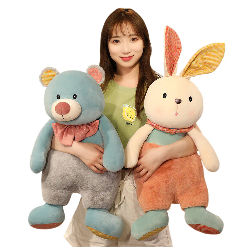Simpatici giocattoli di peluche animali della foresta farciti morbidi coniglio orso koala oca cuscino bambola per bambini regali di compleanno per bambini decorazione domestica