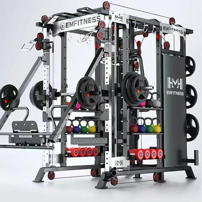 Smithsonian Multi-Function Fitness Machine, Squatting Rack equipamentos, combinação pórtico Frame, agregado familiar, novo