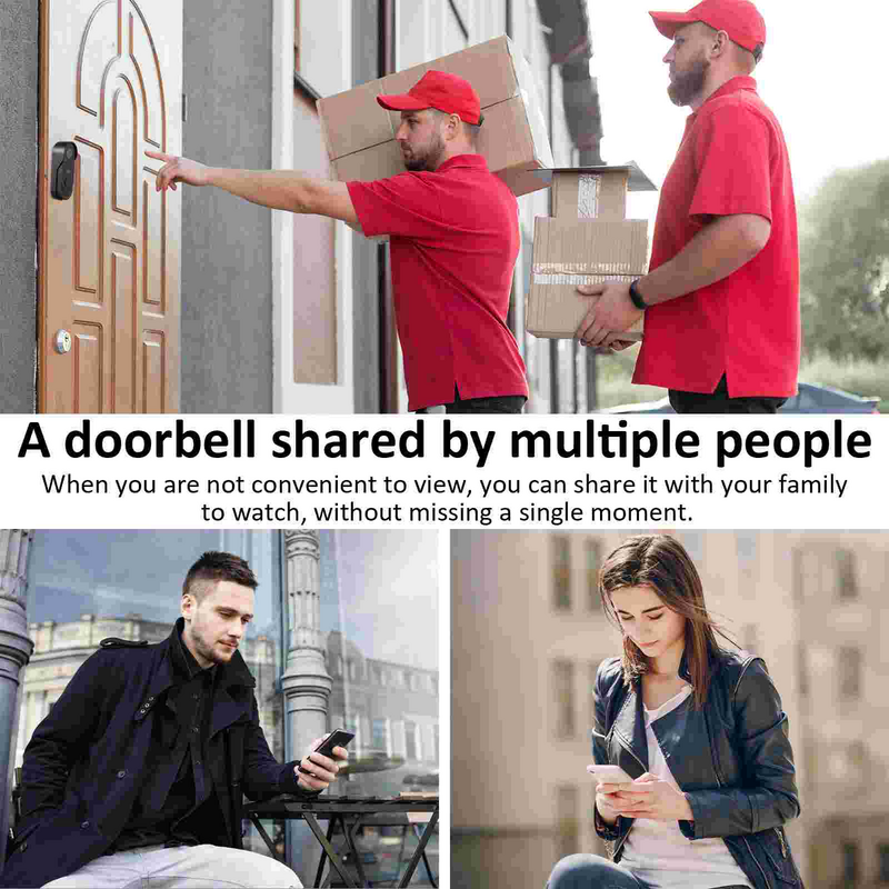 Without Human Sensor Smart Doorbell Wireless Abs Ringer Camera Intelligent Visual
