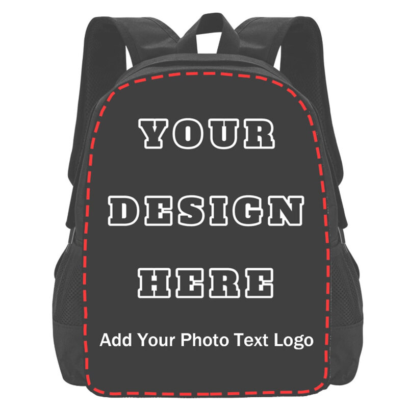 Custom Personalized School Backpack for Children School Bags for Boys Girls Large Capacity Kids Bags with Your Photos Logo