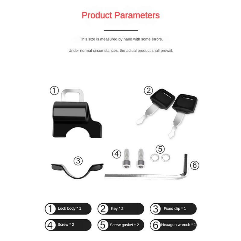 Blocco manubrio facile installazione Design innovativo pratico lucchetto per bici elettrica Gadget antifurto serratura antifurto più votata
